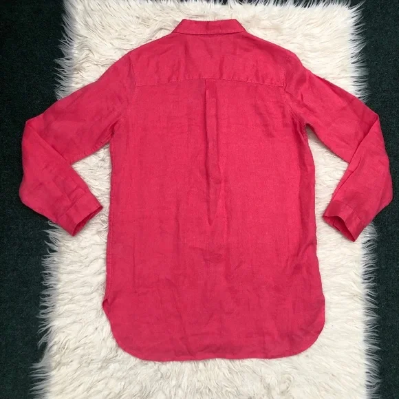 Boden The Linen Shirt Womens 4L - Picture 5 of 8